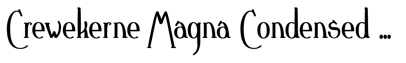 Crewekerne Magna Condensed Bold